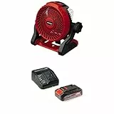 Einhell Akku-Ventilator GE-CF 18/2200 Li Kit Power X-Change (18 V, Li-Ion, 3 Geschwindigkeitsstufen, 360° drehbarer Ventilatorkopf, inkl. 2,5 Ah Akku und Ladegerät)