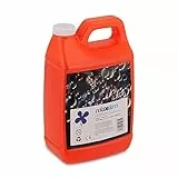 Relaxdays Seifenblasen Nachfüllkanister, 2 Liter Seifenblasenflüssigkeit, Seifenlauge für Seifenblasenmaschine, orange