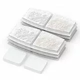 Katzenbrunnen Kabellos 8 Filter: Filter für Katzenbrunnen - Trinkbrunnen Katzen - Mehrfachfiltration - Entfernt Verunreinigungen - 6 Aktivkohlefilter + 2 Schwammfilter