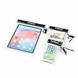 YUMQUA wasserdichte Beutel, Trockene Tasche wasserdichte Tasche für Kameras/Handys/iPad/Dokumententasche, Geeignet für Reisen/Zuhause/Außen/Wassersport (Schwarz)
