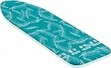 Leifheit Bügelbrettbezug Thermo Reflect S/M, für Bügelflächen bis max. 125 x 40 cm, für Dampfbügeleisen, mit Hitze- und Dampfreflektion für schnelleres Bügeln, mit elastischem Gummizug