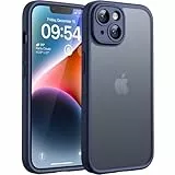 TOCOL für iPhone 14 Hülle, Vollständiger Kameraschutz Stoßfest Kratzfest Handyhülle für iPhone 14 Case, Blau