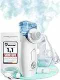 HIMMELSHAUCH MEDICAL Ultraschall Inhalationsgerät Kinder & Inhaliergeräte für Erwachsene | Inhalator Baby | Vernebler Gerät | Elektrische Inhalatoren | Kochsalzlösung Inhalieren | Mesh Nebulizer