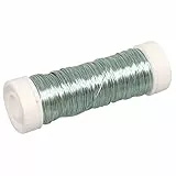Rayher 2405508 Schmuck-Häkeldraht, h.blau, 0,30 mm ø, Spule 50 m, Schmuckdraht, farbig lackierter Kupferdraht, zum Basteln von Schmuck und Edelsteinbäumchen, Hellblau