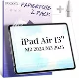 IPROKKO [2 Stück Papier Schutzfolie für iPad Air 13 Zoll 6. Gen 2024/7. Gen 2025, Like Paper Folie Matte Papierfolie Displayschutz Film Blendfreiem Screen Protector zum Zeichnen, Schreibe, Notizen