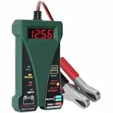 MOTOPOWER MP0514E 12V Digitale Batterietester Voltmeter Ladesystem-Analysator mit LCD-Display und LED-Anzeige - Grün