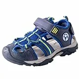 TZJS Jungen und Mädchen Sommer Geschlossene Zehe Sport Outdoor-Sandalen Atmungsaktiv und schnell trocknend(Blau 25)