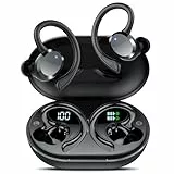 Bluetooth Kopfhörer Sport, 2025 In Ear Kopfhörer Kabellos Bluetooth 5.4 Tiefer Bass mit 4 ENC Noise Cancelling Mic, 68Std Kabellose Kopfhörer Hi-Fi Stereo, Dual LED-Anzeige für Arbeit und Studium