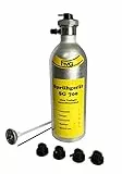 Wiederbefüllbare Druckluft Spraydose / Sprühdose 500 ml mit Sprühkopfgarnitur, Silber,Schwarz,Gelb