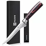 PAUDIN 15 cm Filetiermesser Küchenmesser aus hochwertigem Edelstahl, Professional Kochmesser mit scharfe Klinge