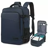 Yankony Handgepäck Rucksack 40x30x20 für Ryanair Reiserucksack für Flugzeug 14 Zoll Laptopfach Wasserdicht & Diebstahlsicher Schulrucksack für Herren Damen, Dunkelblau