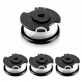 CHIHOLEN 4 Stück Rasentrimmer Fadenspule Kompatibel Mit Einhell TLE-03,Ersatzfadenspule für Einhell GE-CT 18/28 Li, GE-CT 18/28 Li TC, GE-CT 18/260 Li, Ø1,6mm-4,9m Länge(4 Spule)