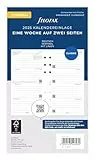 Filofax Personal 1 Woche auf 2 Seiten vertikal (deutsch)2025