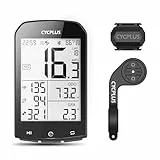 CYCPLUS Fahrradcomputer GPS Wireless, 2,9 Zoll Bildschirm ANT+ Fahrradcomputer GPS mit Bluetooth Funktion.Fahrrad Tachometer Geschwindigkeit/Trittfrequenzsensor Radfahren Mount 3 in 1 verpackt