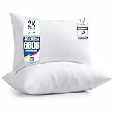 Utopia Bedding 2er Set Kissenfüllung 40 x 60 cm, Innenkissen Füllkissen Kopfkissen Sofakissen (Weiß)