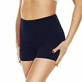 Gayhay Radlerhose Damen Kurze Shorts Sporthose Leggings Blickdicht High Waist Shorts Hotpants Sommerhose für Yoga Dance Dunkelblau,L-XL