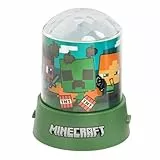Paladone Minecraft Party-Projektionslicht, offiziell lizenzierte RGB-LED-Lampe für Kinder, Zuhause, Geburtstage, Partys, batteriebetrieben, Gaming-Fanartikel