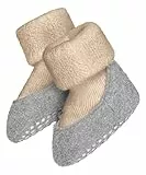 FALKE Unisex Baby Stoppersocken Baby Cosyshoe B Hp Wolle rutschhemmende Noppen 1 Paar, Beige Sand Melange 4651, 19/20 EU