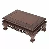 Ciieeo Dekorativer Holzblumentopfständer Antiker Kunsthandwerk Sockel für Pflanzen und Blumen Robuste Holzsäule für Innenräume als Blumenvase oder Aquarienhalter