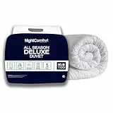 Night Comfort All Seasons Deluxe fühlt Sich an wie Daunen Anti Allergie 10.5 Tog Light Hollowfibre Duvet (Double)