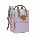 LÄSSIG Kinderrucksack mit Brustgurt Kindergartentasche Kindergartenrucksack 27 cm, 7 Liter, 3 Jahre/Mini Square Backpack lilac