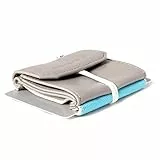 Space Wallet Space Products ® Mini Geldbörse für Frauen & Männer I Sehr kleines Echtleder Wallet/Portemonnaie mit Münzfach I 15 Karten + Geldscheine + Münzen I Pull Surfer Grey