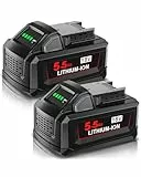 2X 18V 5,5Ah Akku für Milwaukee, Powtree Ersatzakku für Milwaukee M18 Akku Kompatibel mit M18 M18B 48-11-1840 48-11-1828 48-11-1820 48-11-1815 48-11-1850 (Li-ion)