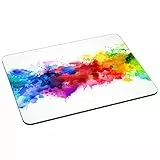 PEDEA Gaming und Office Mauspad - 220 x 180 mm - mit vernähten Rändern und rutschfester Unterseite, color blob