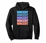 Wincent Pullover Hoodie, Unisex für Erwachsene, Schwarz, L