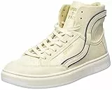 Superdry Damen Vegan Basket OV High Trainer Sneaker, Oatmeal/Soft Navy, 38 EU