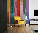 Komar Vlies Fototapete - Fehlfarben - Größe 200 x 250 cm - Tapete, Wanddekoration, Wohnzimmer, Schlafzimmer, Büro