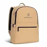 Pactastic großer Daypack mit Tragegriff & Rückenfach | 710 Gramm leichter Rucksack aus wasserabweisendem veganem Tech-Material | 33 x 15 x 44 cm mit Laptopfach
