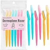 Schmerzfreie Augenbrauenrasierer für Frauen, 6 Stück gesichtsrasierer frauen, Beauty peeling dermaplaning werkzeug für frauen und männer, Ggesicht rasierer damen, Gesichtshaarentferner & Pflege-Set