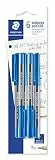 STAEDTLER 430 M3BK6 stick Kugelschreiber Linienbreite M, 0.45 mm, 6 Stück auf Blisterkarte, blau
