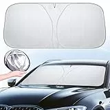 YUEDAM Car Windshield Sun Shade für Ferrari Dino/Enzo F12 F355 F40 F430 F50 F8 FF FXX, Aluminium Foil Auto Sonnenschutz Frontscheibe Faltbar Sun Visor Anti-UV Sonnenblende Innenzubehör,140 * 70