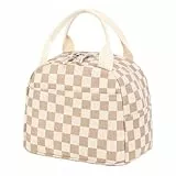 Kühltasche für Mittagessen – 150 g Stoffgriffe, niedliche Kühltaschen aus geripptem Samt | Arbeit, Schule, Picknick, Reisen, Strand, Geschenke für Frauen, Ihre Frau, Roba Preppy, niedlich