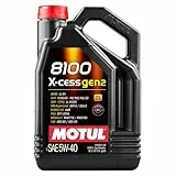 Motul Motoröl 8100 X-Cess Gen2 5W40 Motor Oil Motorenöl Schmieröl 5L 109776