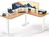 ErGear Elektrisch Höhenverstellbarer Schreibtisch L Form 160 x 140cm, L Förmiger Schreibtisch mit Einzelmotor, Eckschreibtisch Höhenverstellbar mit 4-Memory-Steuerung