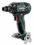 metabo Akku-Schlagschrauber SSW 18 LTX 300 BL - 18 V, CAS, 300 Nm Drehmoment, 1/2' Außenvierkant - Bürstenlos, kompakt & kraftvoll, für Werkstatt & Baustelle - Ohne Akku & Ladegerät