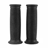 Lenker Griffe, Fydun 1 Paar 22 mm / 25 mm Universal Anti-Rutsch Motorradlenker mit Vintage Handgriffen für Moped Quad Mofa (Schwarz)