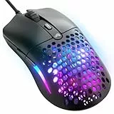 Glorious Model O Eternal ultraleichte RGB-Gaming-Maus – Kabelgebunden – nur 55 g – benutzerdef. RGB-Lichter – 6 programmierbare Tasten – symm. Design – optischer Sensor mit 12 K DPI – PC/Mac – Weiß