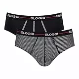 Sloggi Herren Unterhose Men Start Midi C Box, 2-Pack, 6, Red - Dark Combination