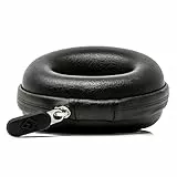 AKIELO Uhrengehäuse – Reise Uhrenbox Reinigungstuch und Geschenkbox – Für Männer und Frauen Armbanduhren und Smart Watch bis 54mm (Vollschwarze Ausgabe)