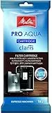 Melitta Filterpatrone Pro Aqua (1 Patrone) – Kalkfilter für Kaffeevollautomaten, verhindern Kalkablagerungen & reduzieren Schadstoffe für den besten Kaffeegeschmack