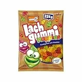 nimm2 Lachgummi Happies – 1 x 325 g – Fruchtgummis mit Fruchtsaft und Vitaminen – Süßigkeit in sechs Geschmacksrichtungen