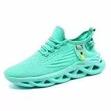 VGPSFN Herren Straßenlaufschuhe Leichtgewichts Schuhe Sportschuhe Sneaker Freizeitschuhe Laufschuhe Turnschuhe rutschfeste Tennis Fitness Jogging Walkingschuhe Schuhe Hellgrün 7