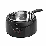 LACOR - 69317 - Maria Bath, Chocolatera, to Melt Chocolate, Elektro-Container mit abnehmbarem Edelstahl Eimer, Kapazität 1 Liter, Maße: 16cm, Tiefe 7cm, 70W, Schwarz