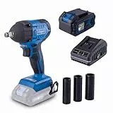Scheppach Akku-Schlagschrauber BC-IW350-X 20V Brushless | Drehmomentstufen 180-350 - 370Nm | Schlagzahl 3600bpm | Aufnahme ½ | 20V-IXES-Serie | 3 Steckschlüssel- 17,19,21mm | mit 4Ah Akku & Ladegerät