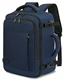 VANKEV für Easyjet Handgepäck 45x36x20 Laptop Rucksack Reiserucksack Handgepäck Tasche Rucksack 15.6 Zoll Laptop Backpack für Herren Damen Tiefblau