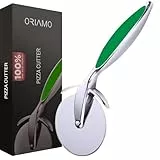 Oriamo® Pizzaschneider – Profi Pizza Cutter mit Fingerschutz | Eleganter & Langlebiger Edelstahl Pizzaroller | Präzises Schneiden, Spülmaschinenfest – Für Dein Ultimatives Schneideerlebnis